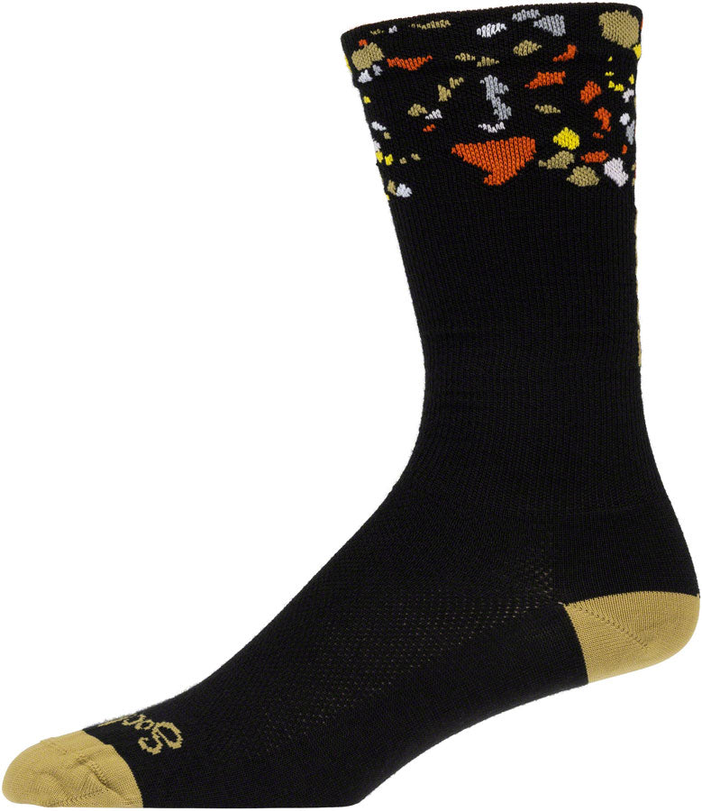 Salsa Terrazzo Sock - Large/X-Large Black