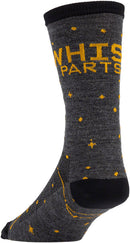 Whisky Stargazer Wool Sock - Charcoal Yellow Small/Medium