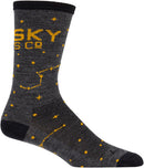 Whisky Stargazer Wool Sock - Charcoal Yellow Small/Medium