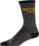 Whisky Stargazer Wool Sock - Charcoal Yellow Small/Medium