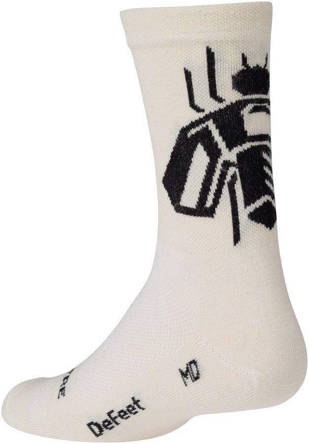 Surly Wingnut Wool Sock - 5" Natural/Black Large