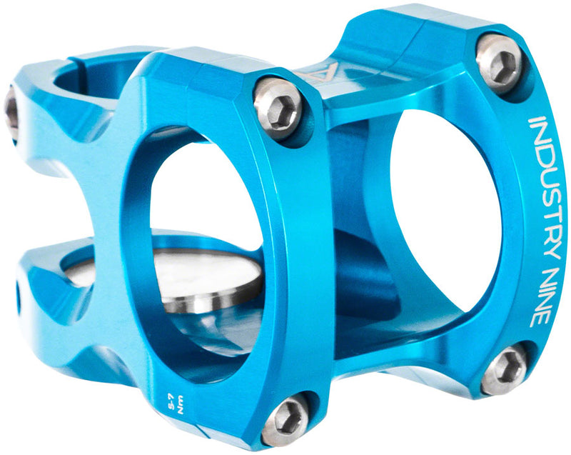 Industry Nine A35 Stem - 40mm 35 Clamp +/-8 1 1/8" Aluminum Turquoise