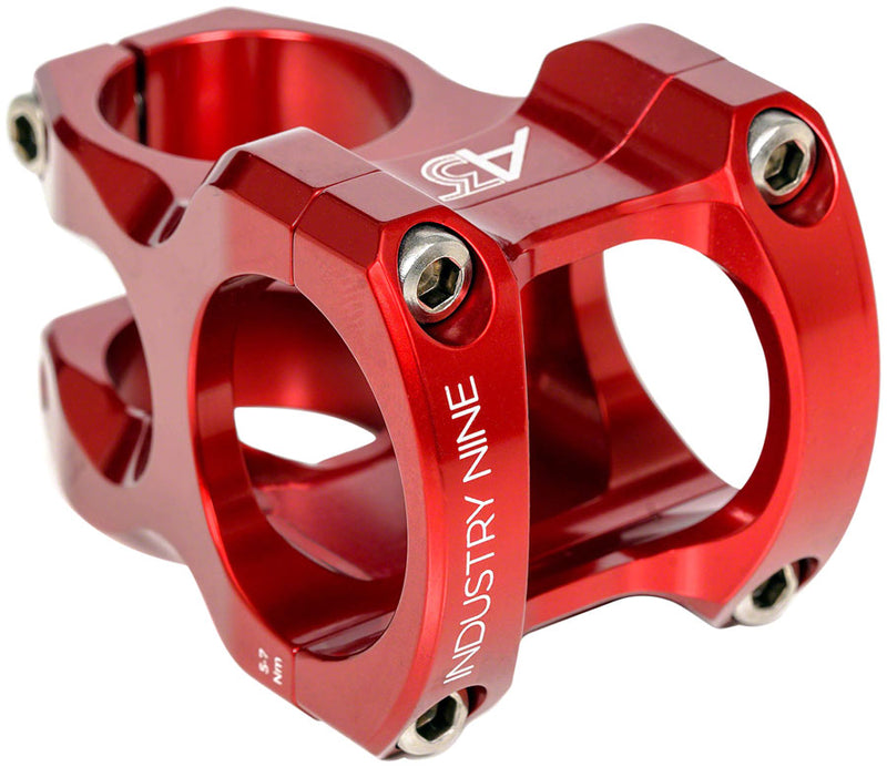 Industry Nine A35 Stem - 40mm 35mm Clamp +/-6 1 1/8" Aluminum Red