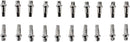 DT Swiss Squorx Pro Head Pro Lock Brass Nipples: 2.0 x 15mm Silver Box of 20