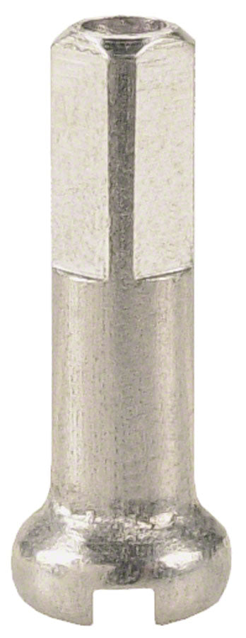 DT Swiss Standard Aluminum Nipples: 1.8 x 16mm Silver Box of 100