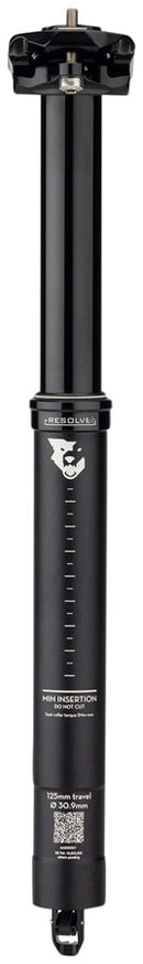 Wolf Tooth Resolve Dropper Seatpost - 30.9 125mm Travel Black