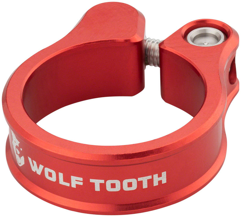 Wolf Tooth Seatpost Clamp - 28.6mm Red