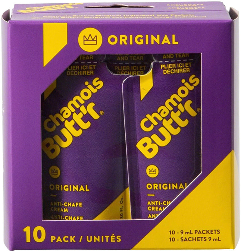 Chamois Butt'r Original: 0.3oz Packet Box of 10