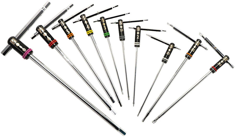 Pedros Master T-Handle Set II Hex Wrench Set Black 6451701
