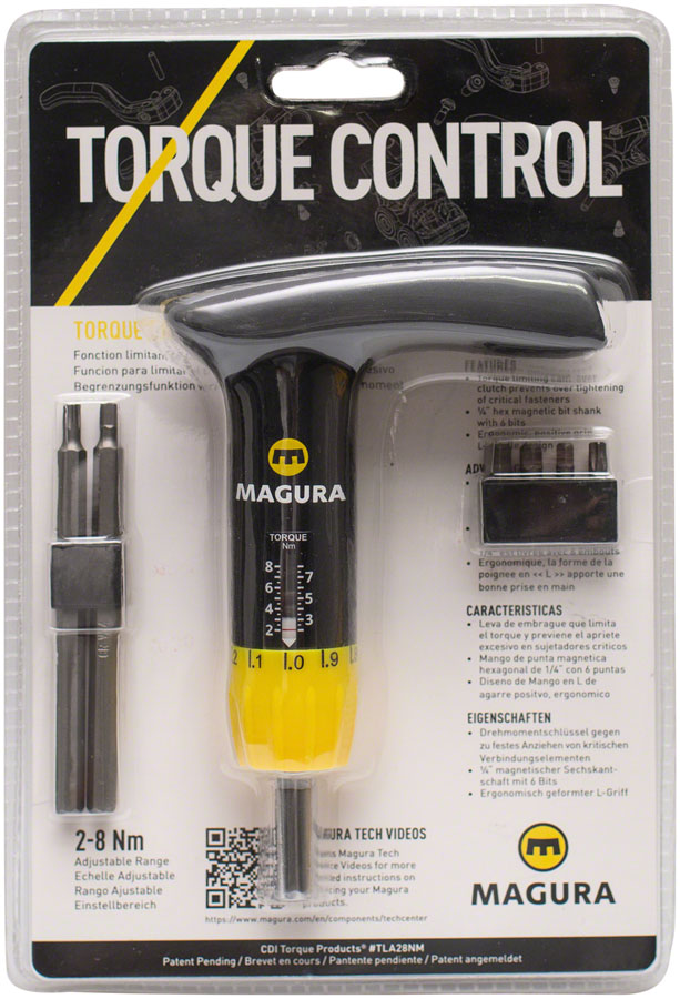 Magura T-Handle Torque Control Tool - with Slotted 8mm Bit