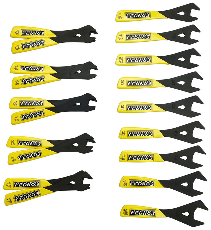 Pedro's Cone Wrench Set (2/ea 13-17 1/ea 18-24 26 28mm)