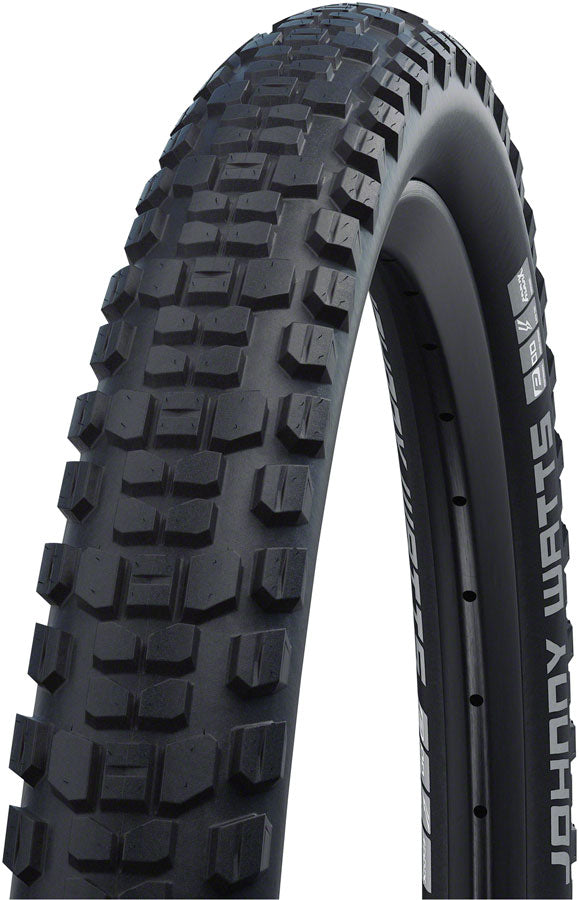 Schwalbe Johnny Watts Tire - 29 x 2.35 Clincher Folding BLK Performance RaceGuard Addix Double Defense