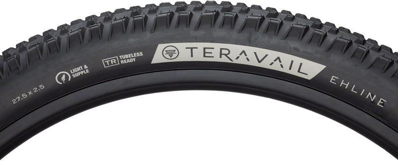 Teravail Ehline Tire - 27.5 x 2.5 Tubeless Folding Black Light and Supple