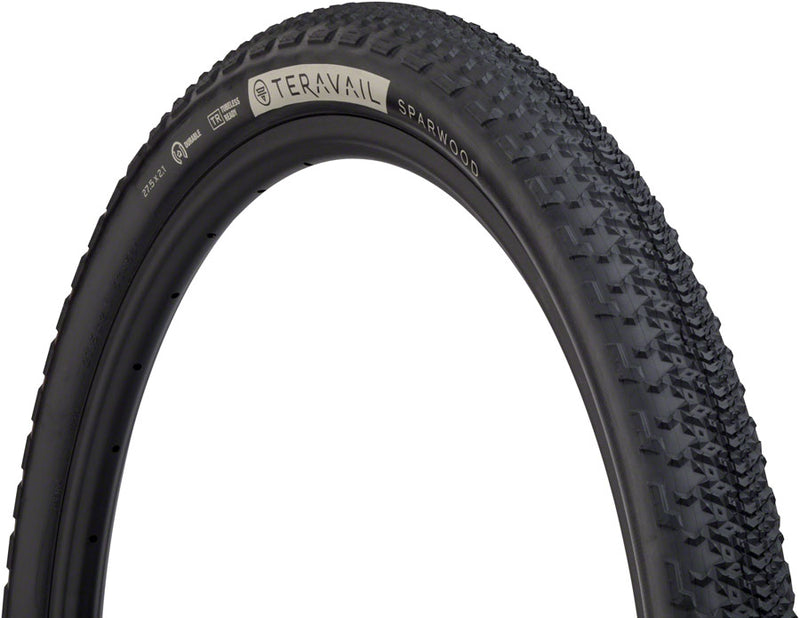 Teravail Sparwood Tire - 27.5 x 2.1 Tubeless Folding Black Durable