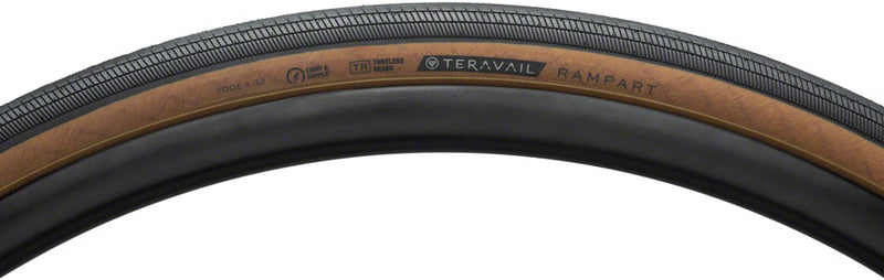 Teravail Rampart Tire - 700 x 32 Tubeless Folding Tan Light Supple Fast Compound