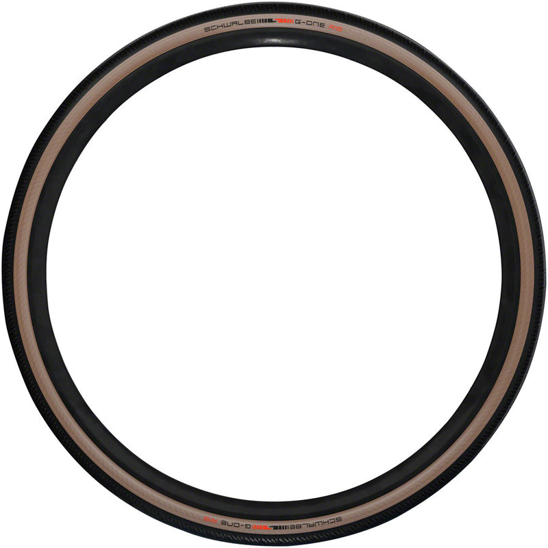 Schwalbe G-One RS Tire - 700 x 35 Tubeless Folding BLK/Transparent Evolution Line Super Race V-Guard Addix Race