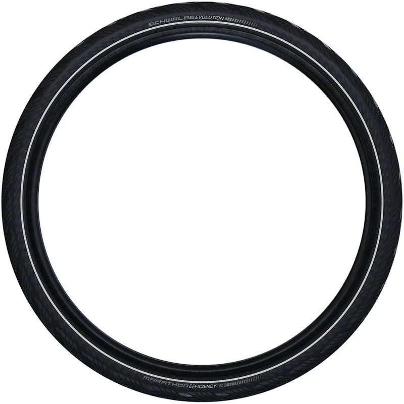Schwalbe Marathon Efficiency Tire - 700 x 55 / 28 x 2.15 Clincher Folding BLK/Reflective Evolution Line Super Race Addix Race E-50