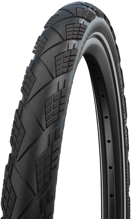 Schwalbe Marathon Efficiency Tire - 700 x 55 / 28 x 2.15 Clincher Folding BLK/Reflective Evolution Line Super Race Addix Race E-50