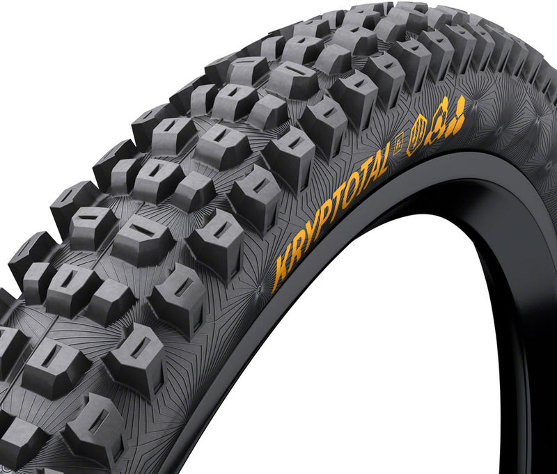 Continental Kryptotal Front Tire - 29 x 2.4 Tubeless Folding BLK SuperSoft DH
