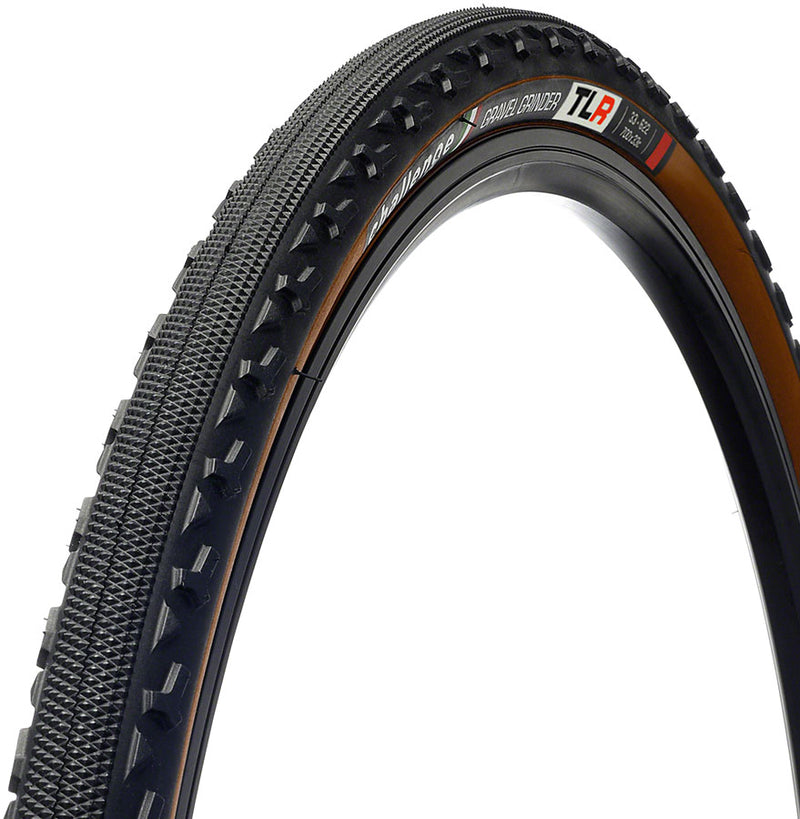 Challenge Gravel Grinder Race Tire - 650b x 46 Tubeless Black/Brown Handmade