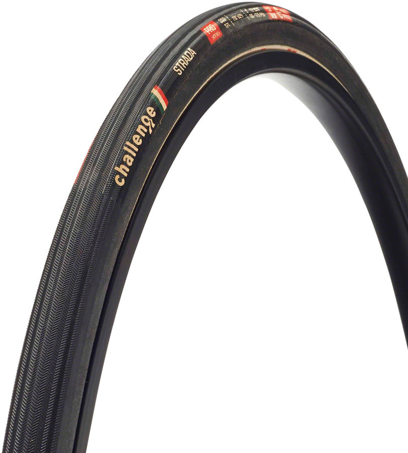 Challenge Strada Pro Tire - 700 x 27 Clincher Folding Black Handmade