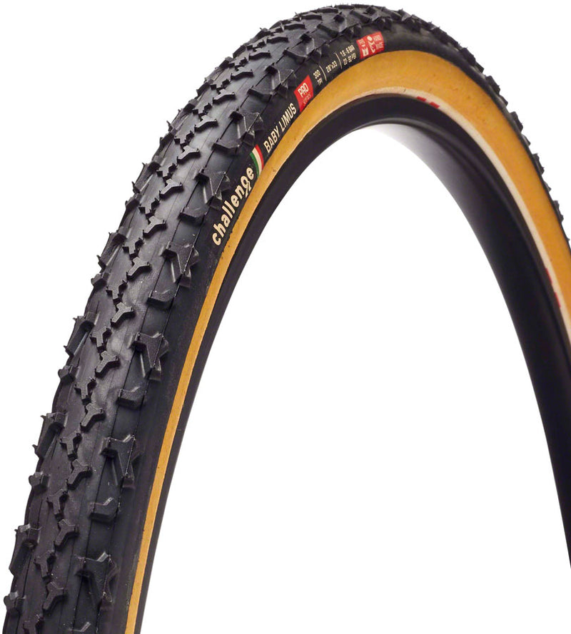 Challenge Baby Limus Pro Tire - 700 x 33 Tubular Black/Tan Handmade