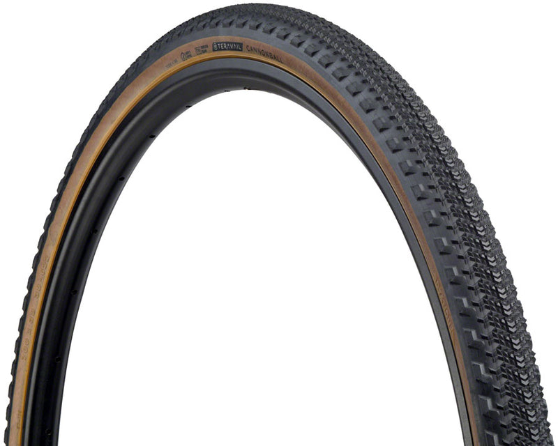 Teravail Cannonball Tire - 700 x 38 Tubeless Folding Tan Durable 60tpi Fast Compound