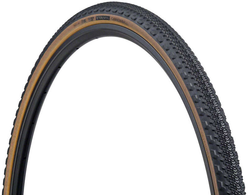 Teravail Cannonball Tiire - 700 x 35 Tubeless Folding Tan Durable 60tpi Fast Compound