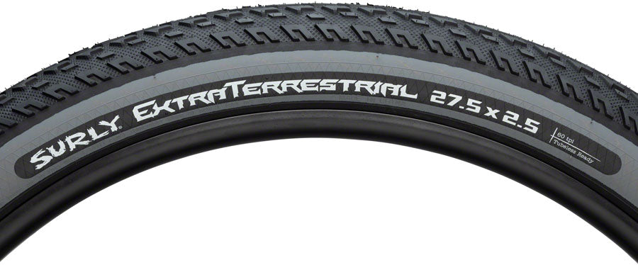 Surly ExtraTerrestrial Tire - 27.5 x 2.5 Tubeless Folding Black/Slate