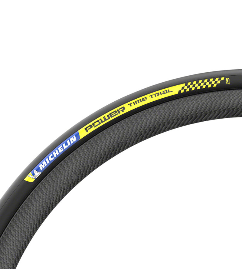 Michelin Power Time Trial Tire - 700 x 23 Clincher Folding Black