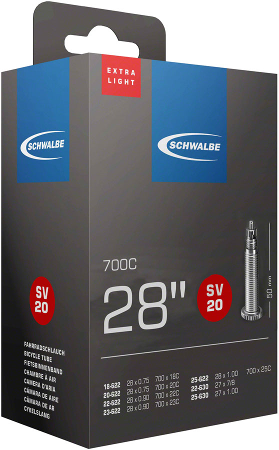 Schwalbe Extra Light Tube - 700 x 18 - 25mm 50mm Presta Valve