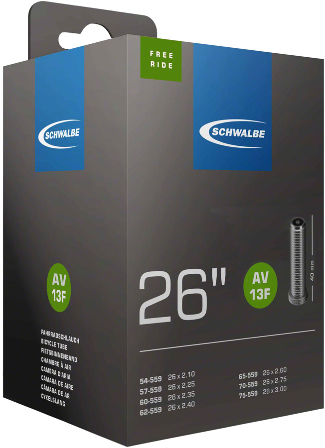 Schwalbe Standard Tube - 26 x 2.10 - 3 40mm Schrader Valve
