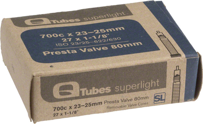 Teravail Superlight Tube - 700 x 20 - 28mm 80mm Presta Tube Valve