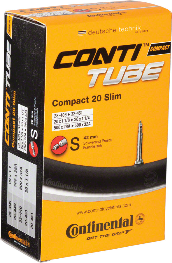 Continental Tube - 20 x 1-1/8 - 1-1/4 42mm Presta Valve