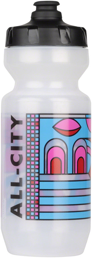 All-City Parthenon Party Purist Water Bottle - Pink Red Blue Black 22oz