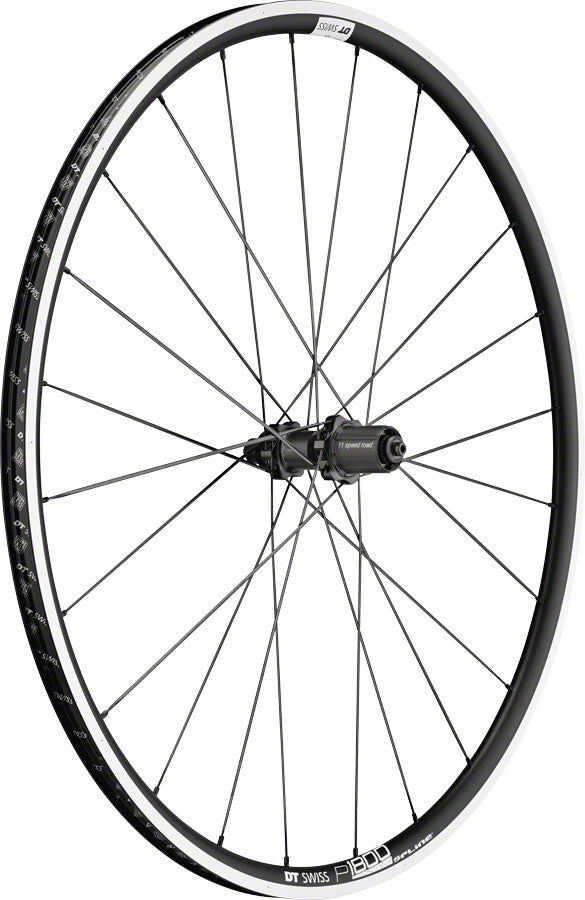 DT Swiss P 1800 Spline 23 Rear Wheel - 700 QR x 130mm Rim Brake HG 11 Black