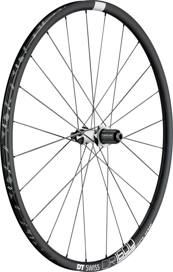 DT Swiss CR 1600 Spline Rear Wheel - 700 12 x 142mm Center-Lock HG 11 Black