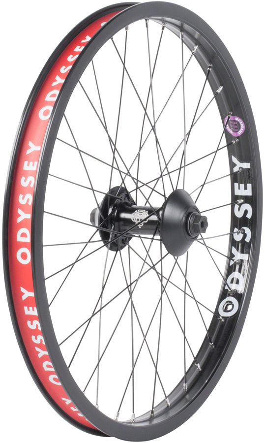 Odyssey Quadrant Front Wheel - 20" 3/8" x 100mm Rim Brake Black Clincher