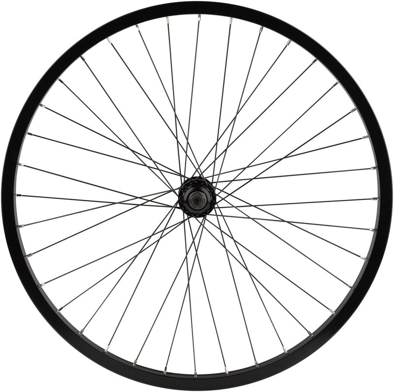 Odyssey Hazard Lite Front Wheel - 24" 3/8" x 100mm Rim Brake Hard BLK Clincher