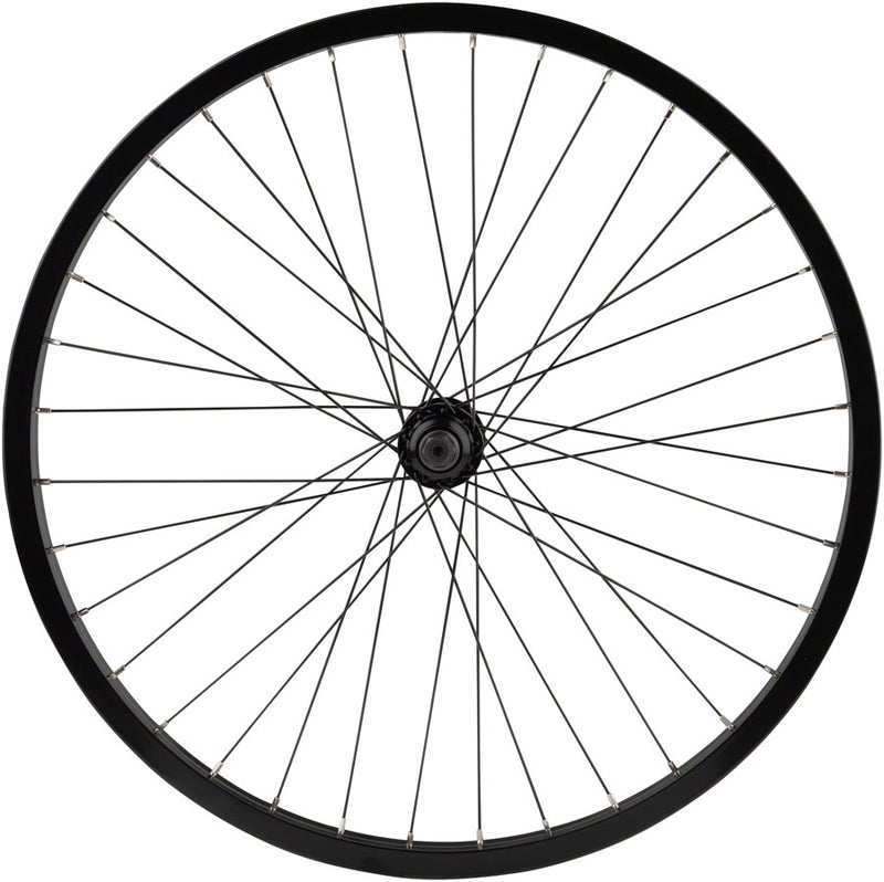 Odyssey Hazard Lite Front Wheel - 24" 3/8" x 100mm Rim Brake Hard BLK Clincher