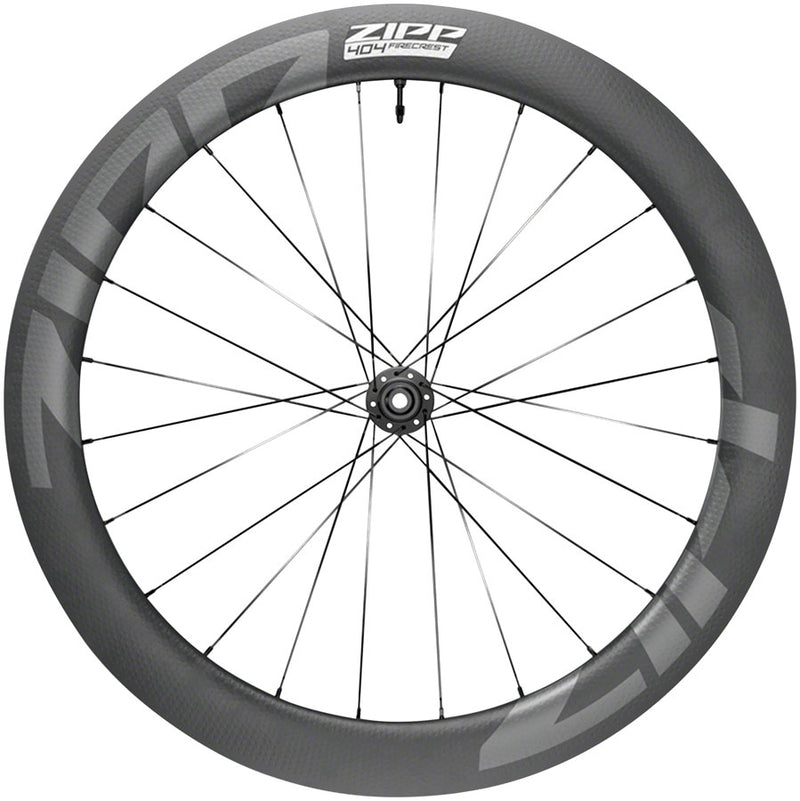 Zipp 404 Firecrest Carbon Front Wheel - 700 12 X 100mm Center-Lock Tubeless BLK A1
