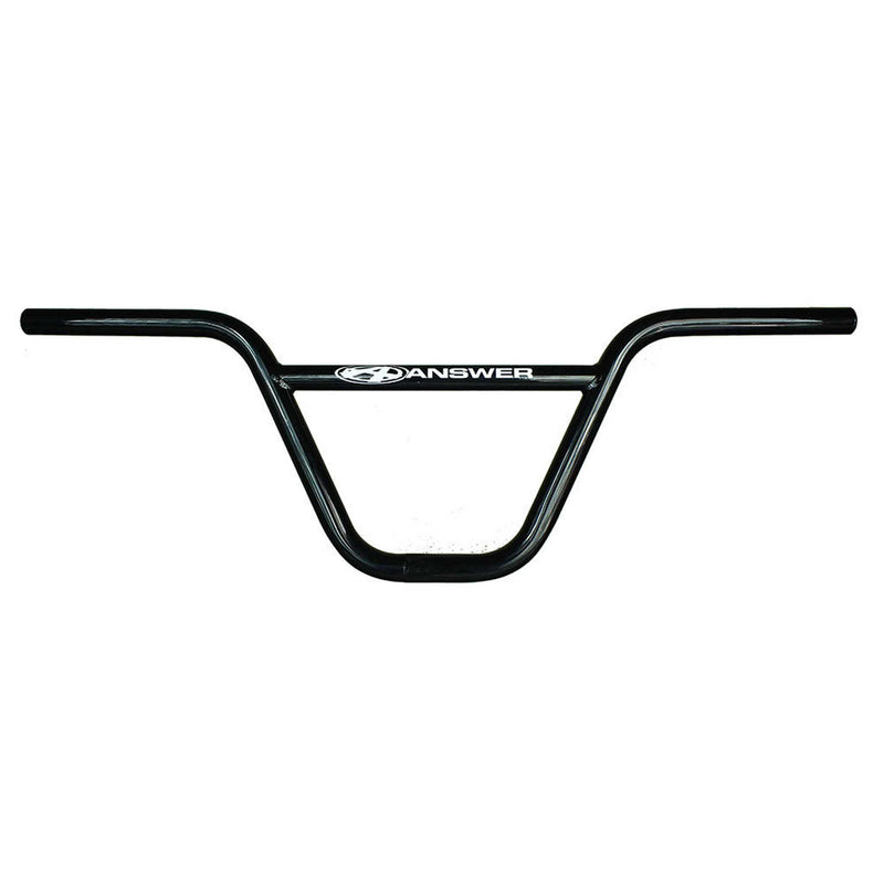 AnswerBMX Pro Flat CrMo BMX Bars (22.2) 8.5" Black