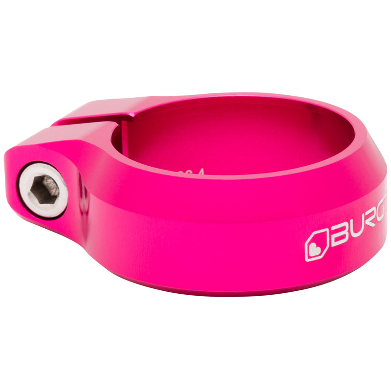 Burgtec Seat Clamp - 36.4mm Diameter - Toxic Barbie Pink