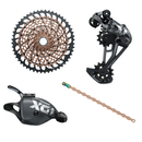 SRAM X01 Eagle Group set BLACK 10-52T 12 Speed Drivetrain With Copper Cassette