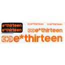 E*thirteen Race Handlebar Decal Set - Burnt Orange