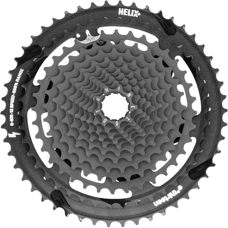 E*thirteen Helix Plus 12sp Cassette 9-50t - Black