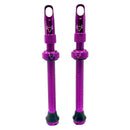 Hold Fast Cycling Tubeless Valve Stem 65mm (Pair) - Purple