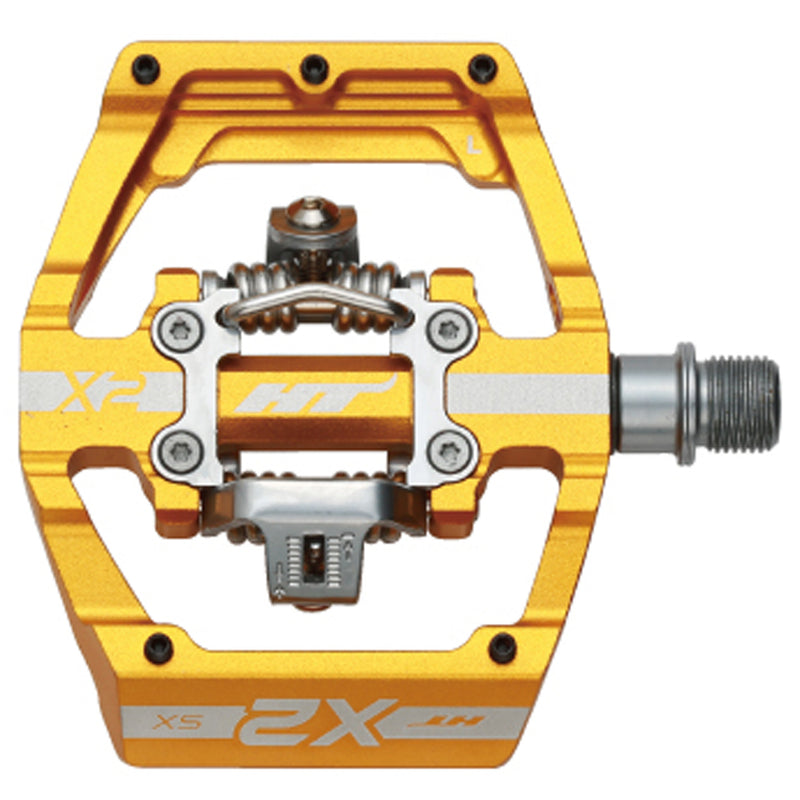 HT Pedals X2-SX Clipless Platform Pedals CrMo - Gold