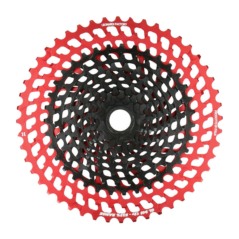 Leonardi General Lee 12sp Cassette 9-48t - Black/Red