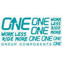 OneUp Components Riser Bar Decal Kit Turquoise
